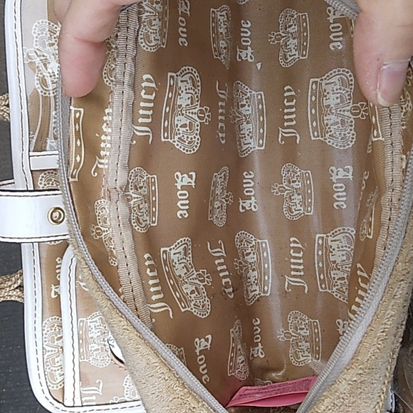 Y2K Juicy Couture MAKEUP BAG Travel CASE RARE COSMETICS CASE TERRY CLOTH - Picture 14 of 14